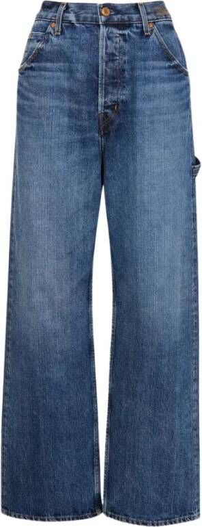 Chloé Vintage High-Waisted Denim Jeans Blauw Dames