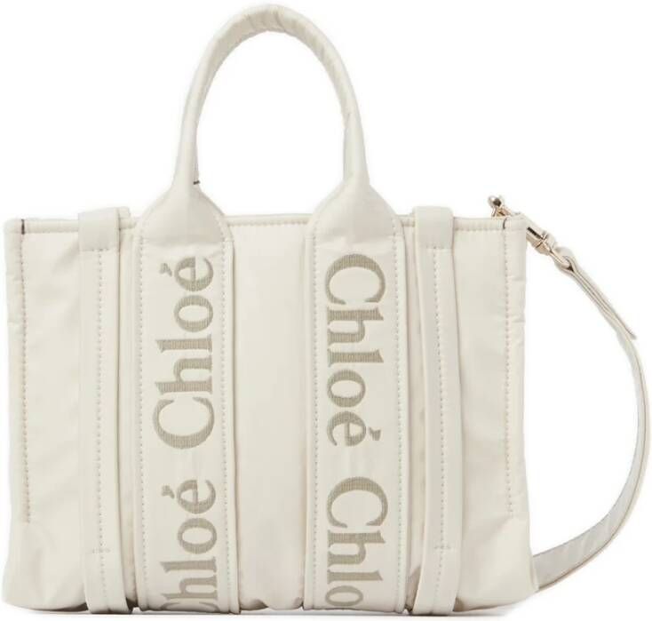 Chloé Witte tassen met verstelbare band Wit Dames