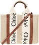 Chloé Stijlvolle Canvas Handtas met Leren Afwerking Brown Dames - Thumbnail 7