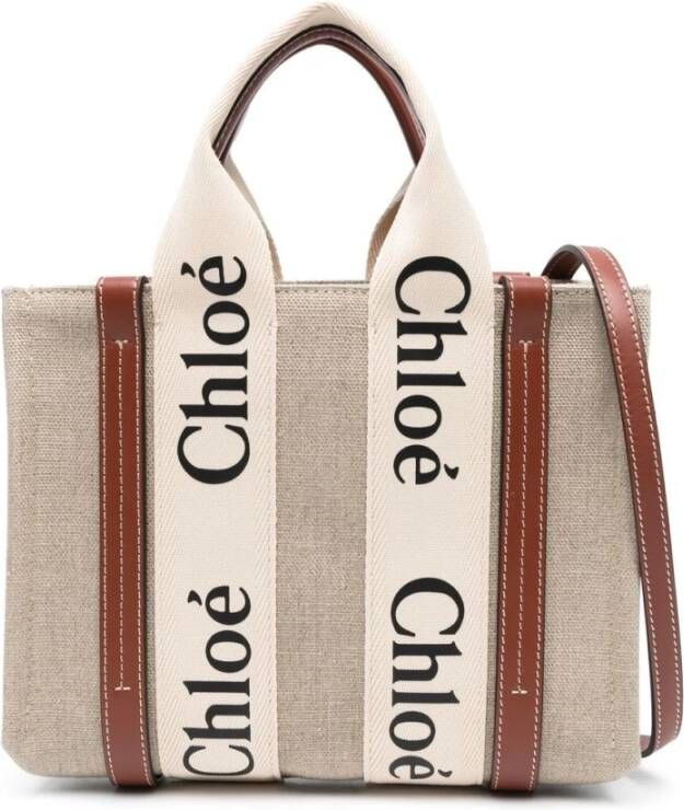 Chloé Woody Tassen Stijlvol en Trendy Wit Dames