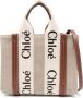 Chloé Stijlvolle Canvas Handtas met Leren Afwerking Brown Dames - Thumbnail 2