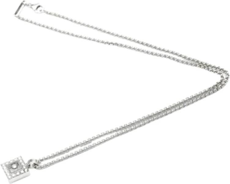 Chopard Pre-owned White Gold necklaces Grijs Dames