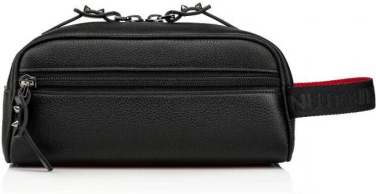 Christian Louboutin Zwarte Leren Reistas Black Heren