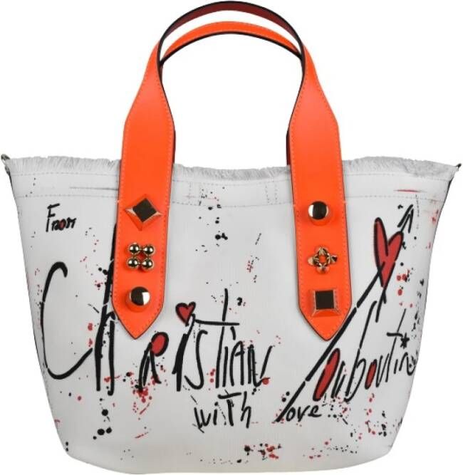 Christian Louboutin Frangibus Kleine Tote Tas White Dames