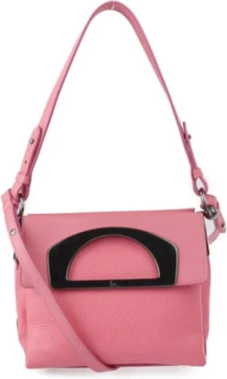 Christian Louboutin Pre-owned Leather handbags Roze Dames