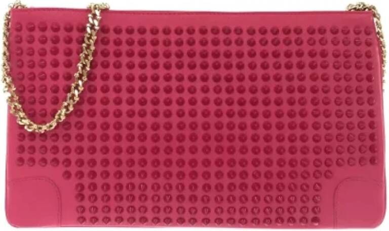 Christian Louboutin Pre-owned Leather shoulder-bags Roze Dames