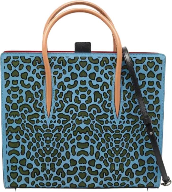 Christian Louboutin Pre-owned Leather totes Blauw Dames