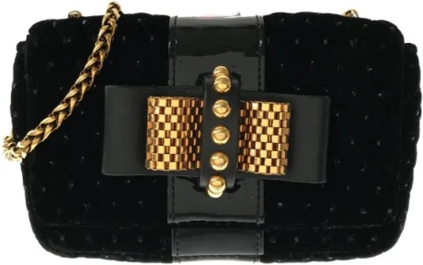 Christian Louboutin Pre-owned Velvet shoulder-bags Zwart Dames