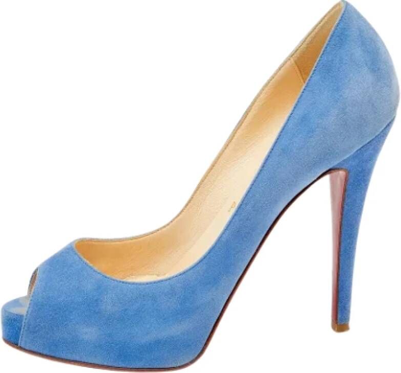 Christian Louboutin Pre-owned Pumps Blauw Dames