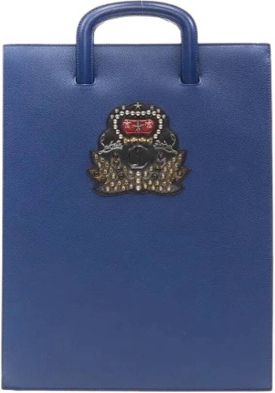 Christian Louboutin Pre-owned Voldoende lederen handtassen Blauw Dames