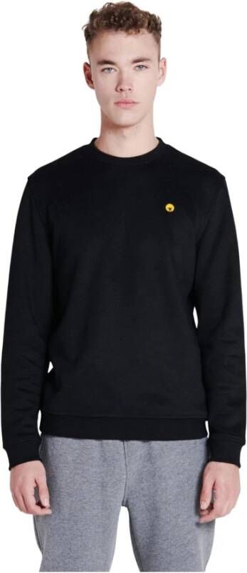 Ciesse Piumini Geribbelde Sweatshirt van Katoenmix Black Heren
