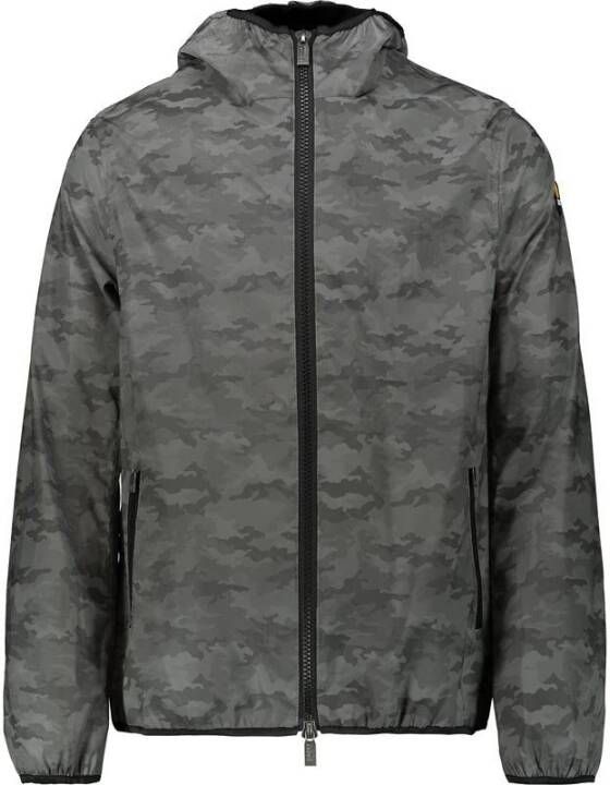 Ciesse Piumini Winddichte jas met lange mouwen capuchon en camouflagepatroon Gray Heren