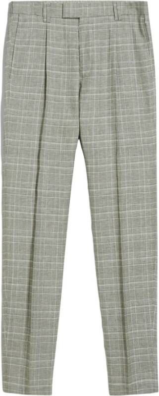 CINQUE Slim fit bandplooibroek met glencheck-motief model 'SAND'