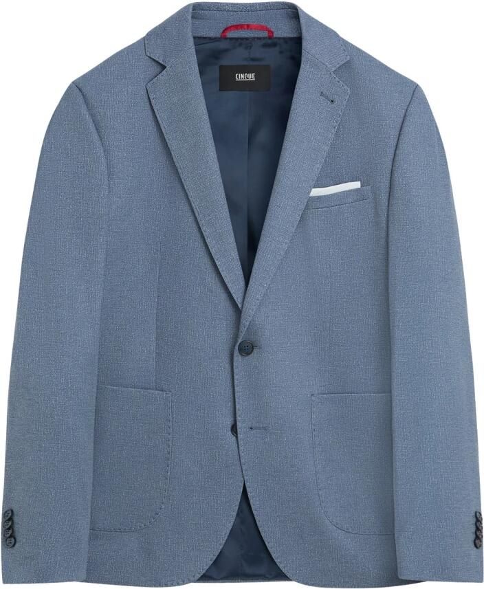 CINQUE Casual Italiaanse Blazer met Opgezette Zakken Blue Heren