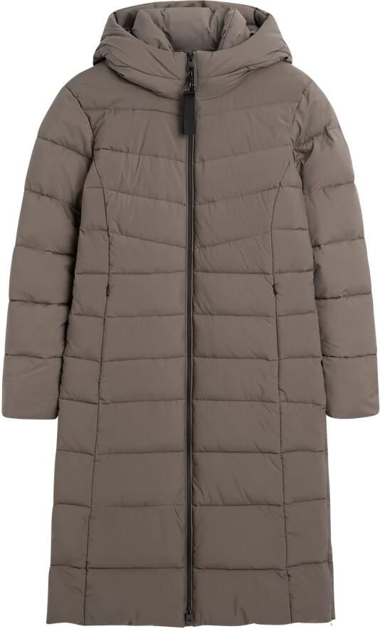 CINQUE Gewatteerde lange jas met capuchon model 'STRETCHY'