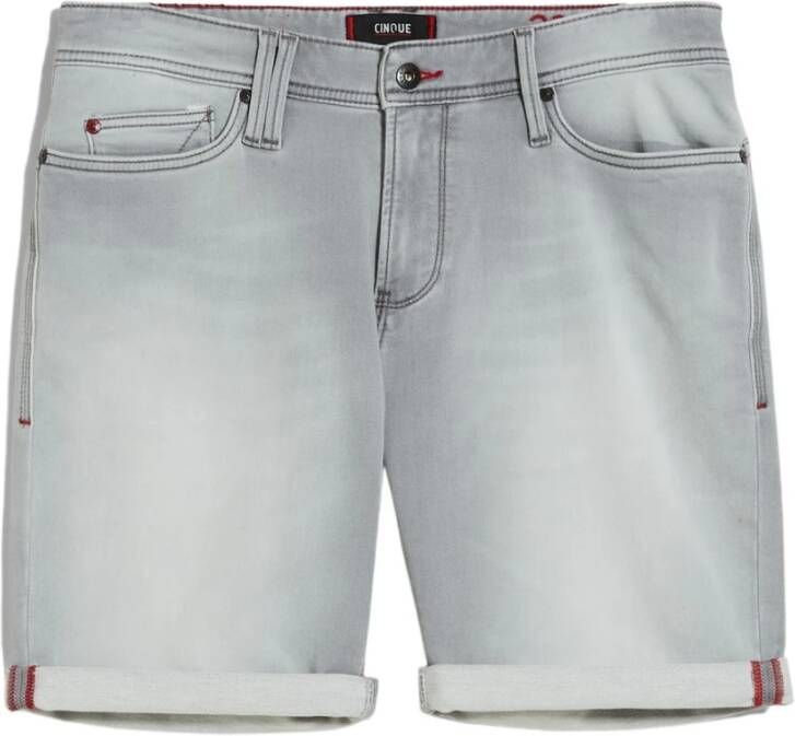 CINQUE Denim Shorts Grijs Heren