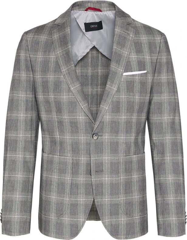 CINQUE Bruine Formele Blazer Upgrade Elegantie Gray Heren