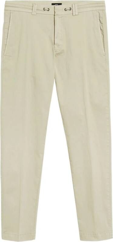 CINQUE Leather Trousers Beige Heren