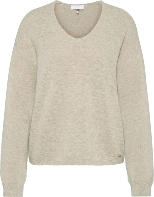 CINQUE V-neck Knitwear Beige Dames