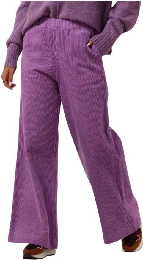 CIRCLE OF TRUST Dames Broeken Lois Wide Leg Rib Paars - Foto 3