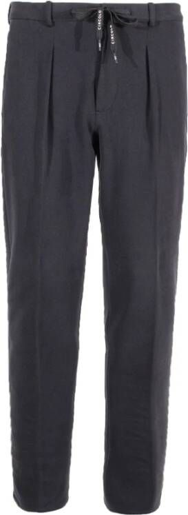 Circolo 1901 Broek met elastische taille en trekkoord Black Heren