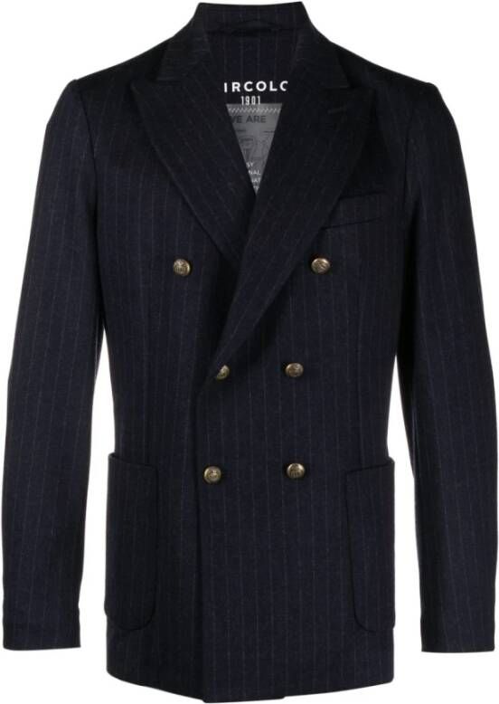 Circolo 1901 Dubbelbreasted jasje Blauw Heren