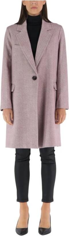 Circolo 1901 Single-Breasted Coats Roze Dames