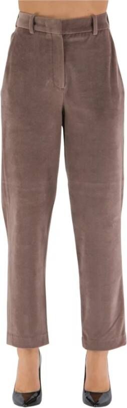 Circolo 1901 Slim-fit Trousers Bruin Dames