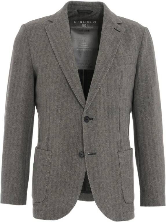 Circolo 1901 Tijdloze zwarte blazer voor heren Zwart Heren