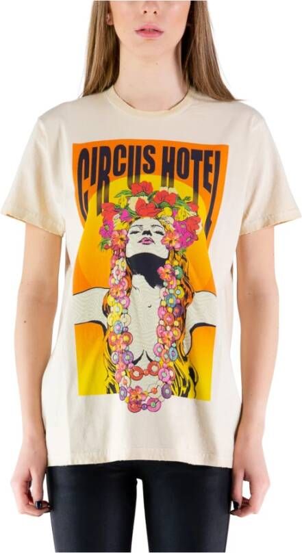 Circus Hotel T-shirts Beige Dames