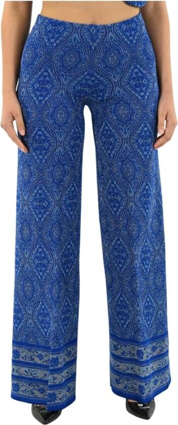 Circus Hotel Wide Trousers Blauw Dames