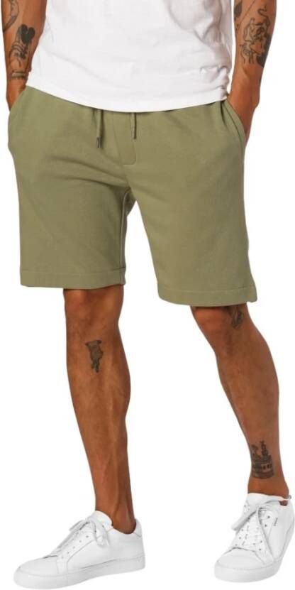 Clean Cut Korte Broek Basic Organic Shorts Groen Heren