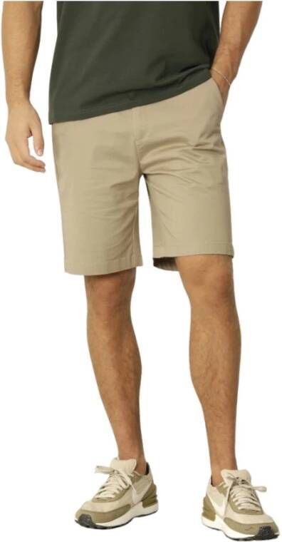 Clean Cut Korte Broek- CC Milano Twill Shorts Beige Heren