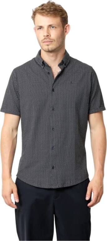Clean Cut Overhemd- CC Hudson AOP Stretch Shirt Blauw Heren