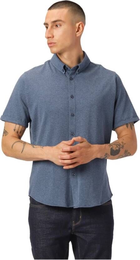 Clean Cut Overhemd- CC Hudson Stretch Shirt Blauw Heren