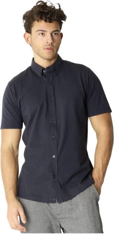 Clean Cut Overhemd- CC Hudson Stretch Shirt Blauw Heren