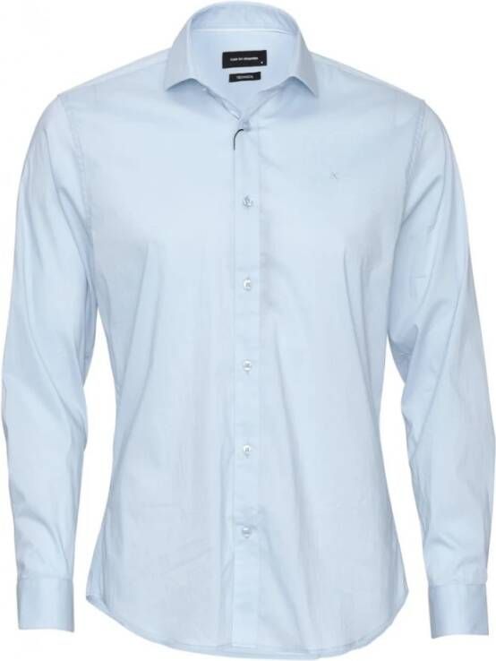 Clean Cut Overhemd- CC London Stretch Nano L S Blauw Heren