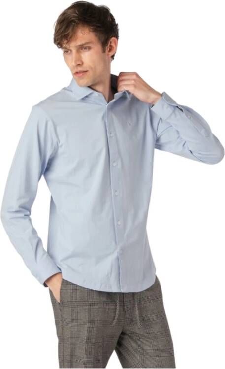Clean Cut Overhemd Formal Stretch Shirt Blauw Heren