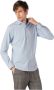 Clean Cut Overhemd Formal Stretch Shirt Blauw Heren - Thumbnail 1