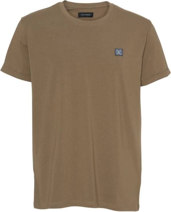 Clean Cut T-Shirt- CC Basic Organic TEE S S Bruin Heren