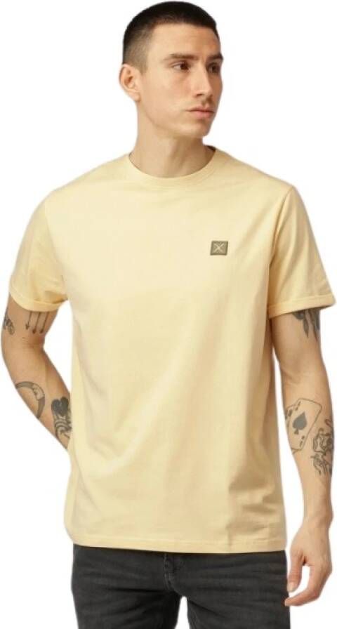 Clean Cut T-Shirt- CC Basic Organic TEE S S Geel Heren