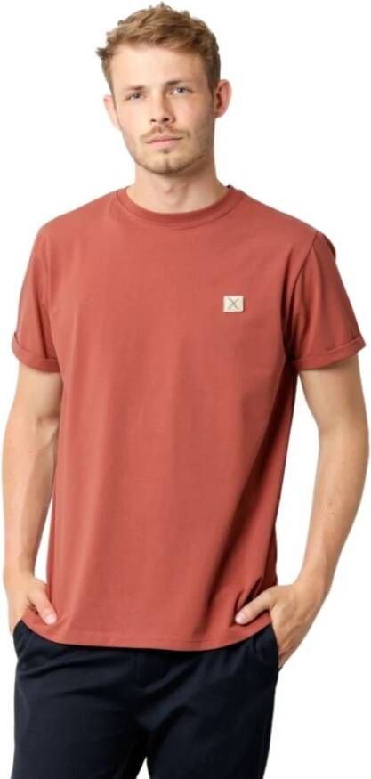 Clean Cut T-Shirt- CC Basic Organic TEE S S Rood Heren