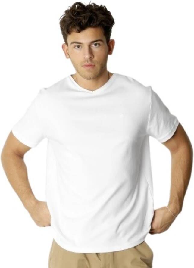 Clean Cut T-Shirt- CC Madrid V-Neck TEE S S Wit Heren