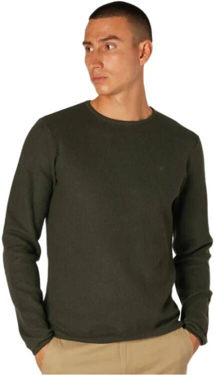 Clean Cut Triicc Lauritz Crew Knit Groen Heren