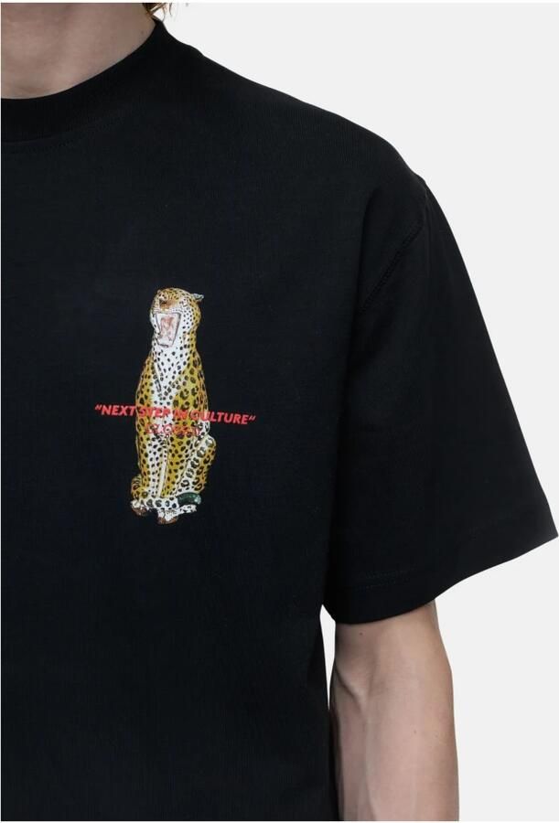 Closed Korte Mouw Regular Fit T-shirt met Voorkant Print Black Heren - Foto 3