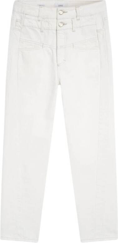 Closed Curved-X Creme Jeans White Dames
