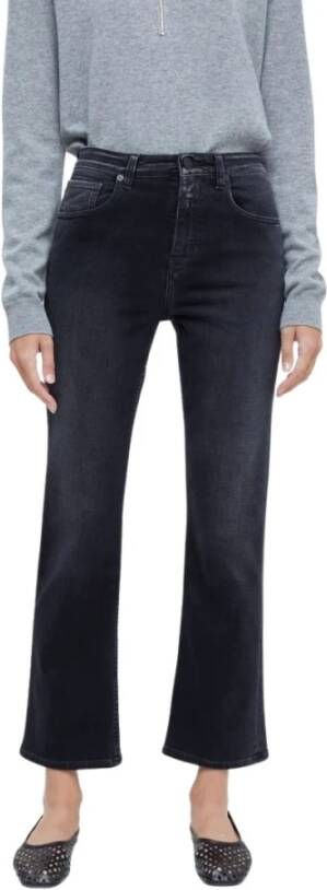 Closed Zwarte Flared Broek Zwart Dames