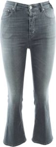 Closed Stijlvolle Flared Cropped Jeans Grijs Dames
