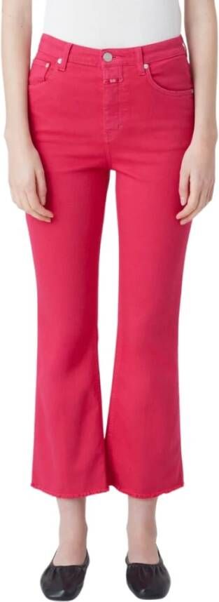Closed Fuchsia High-Waisted Flared Jeans Roze Dames