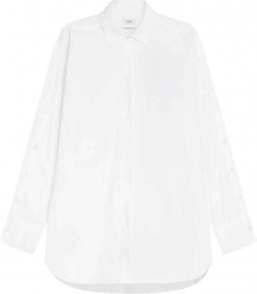 Closed Gesloten placket detailshirt Wit Dames